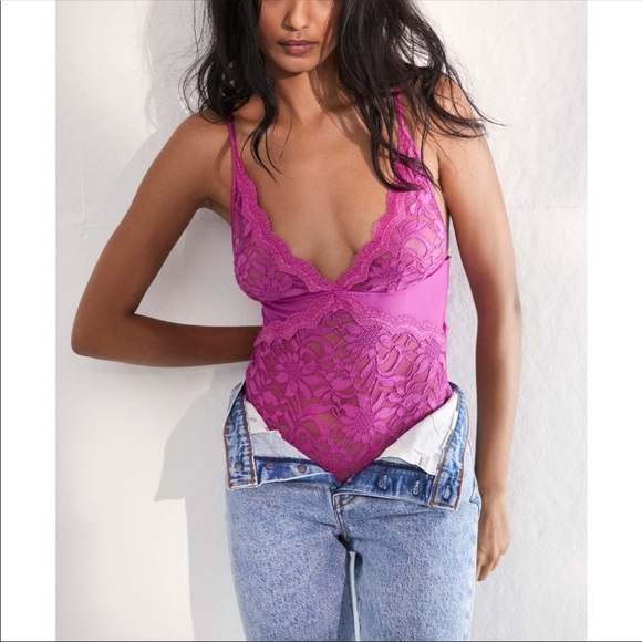 Free People Speed Dial Date Bodysuit, Large - Picture 1 of 3